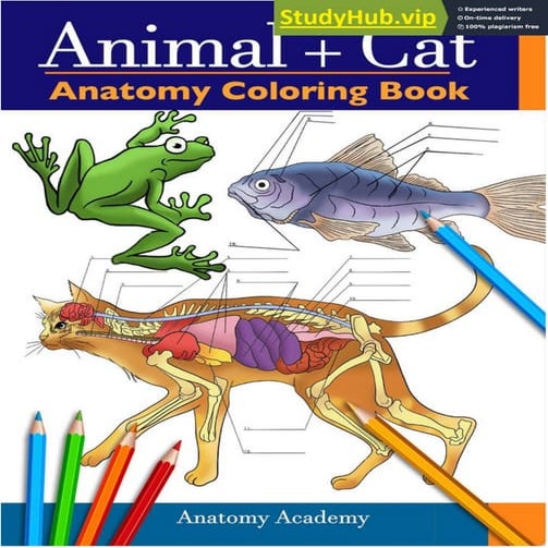 Animal Amp Cat Anatomy Coloring Book PDF