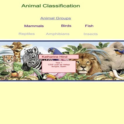 Animal classification KAH