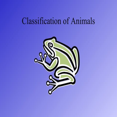 Animal classification vertebrates 5th grade
