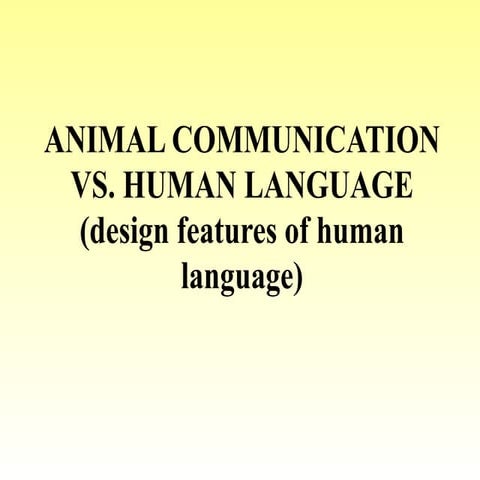Evolution of human language final | PPTX
