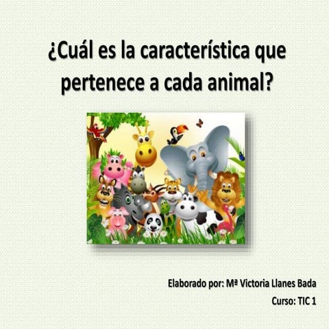 Actividad: Animales