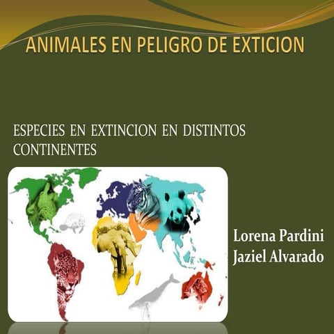 Animales en peligro de exticion exposicion 2