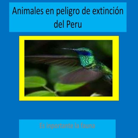 Animales en peligro de extinción