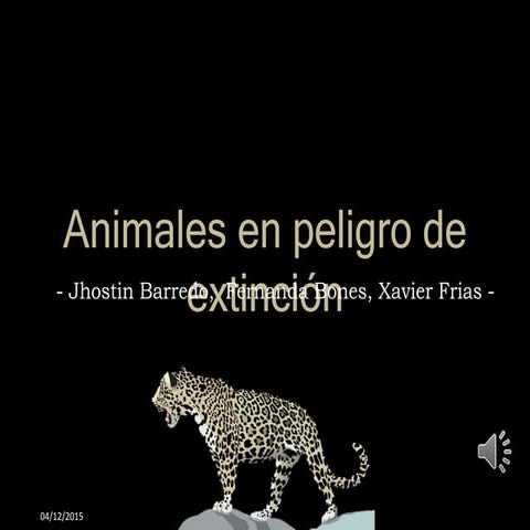 Animales en peligro de extinción