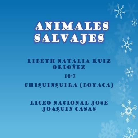 ANIMALES SALVAJES