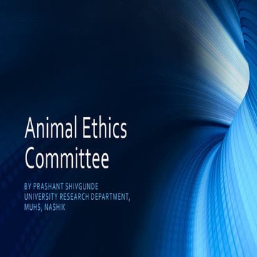 Animal ethics committee in INDIA