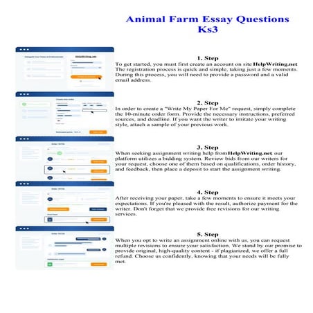 Animal Farm Essay Questions Ks3