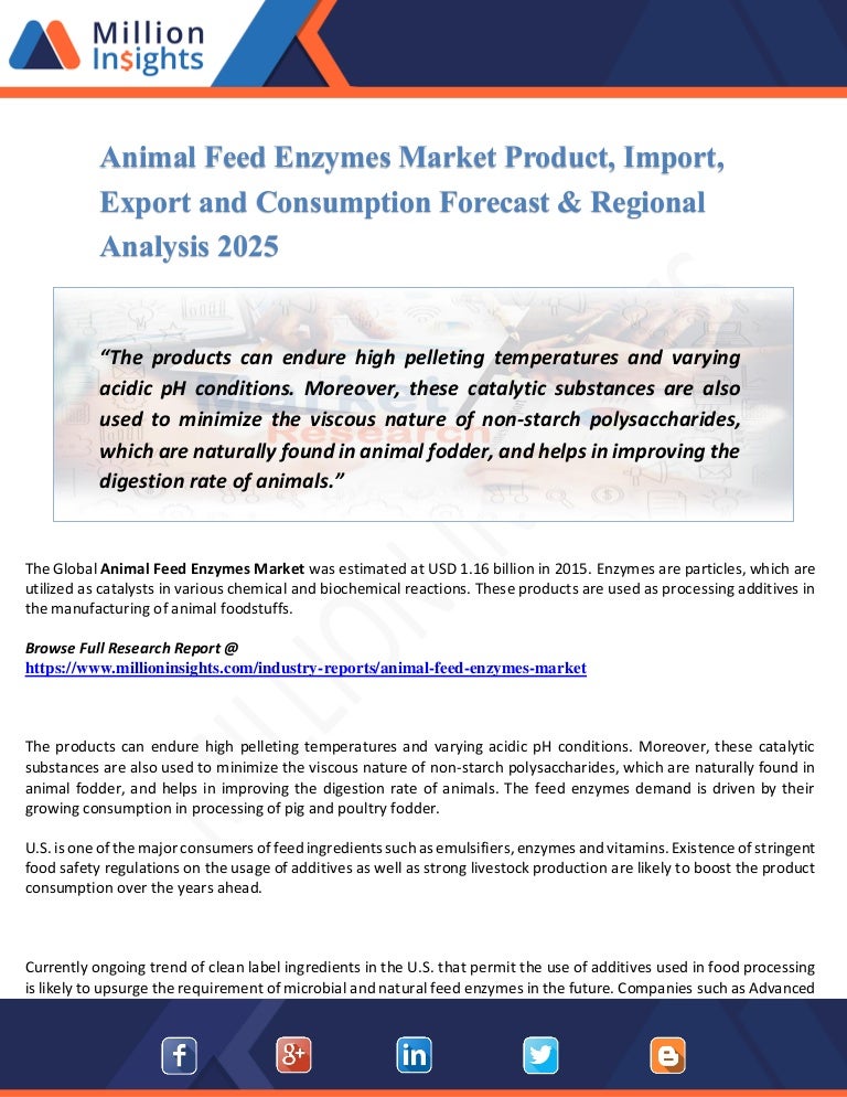 Animal Feed Enzymes Market Manufacturers, Suppliers and Top Key Playe…