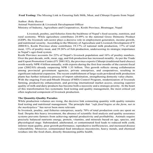 Urea Molasses Mineral Block (UMMB)/Urea Molasses Mineral Block (UMMB) | PDF
