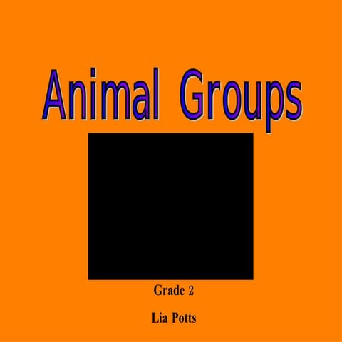 Animal Groups Ppt