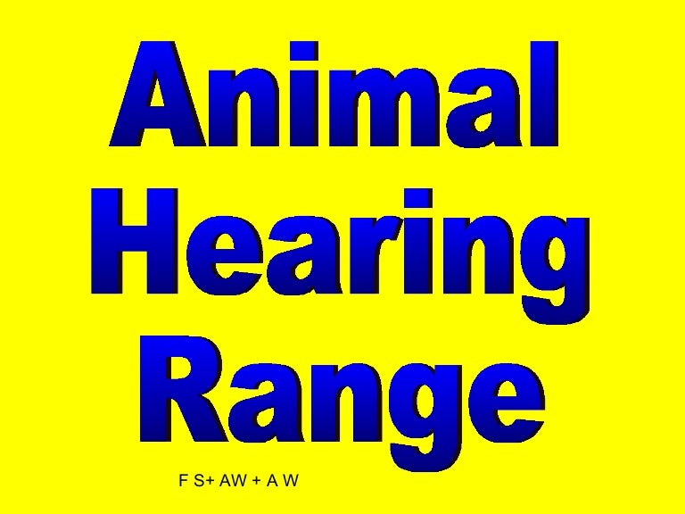 Animal Hearing Range