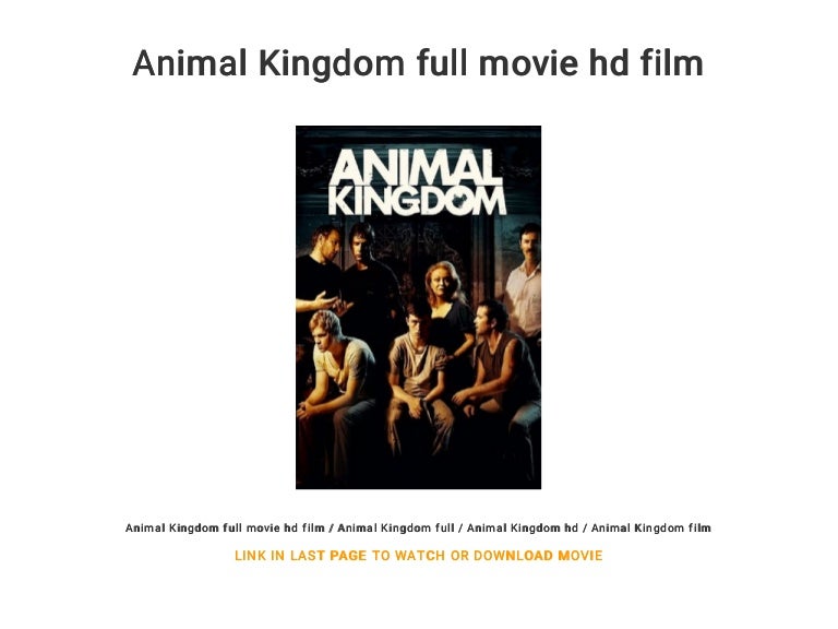 Animal Kingdom full movie hd film