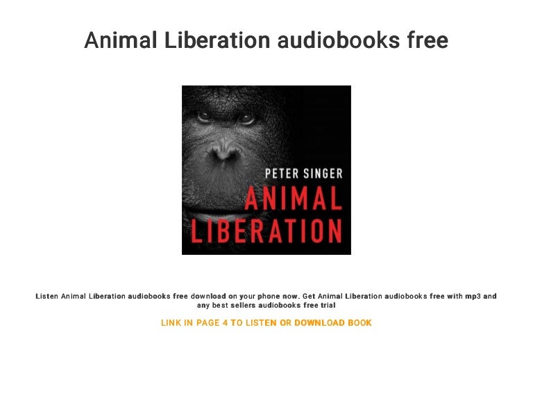 Animal Liberation audiobooks free