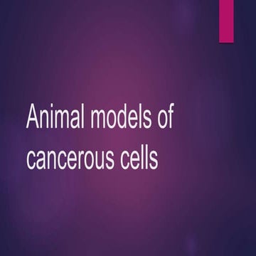 Animal models for disease analysis