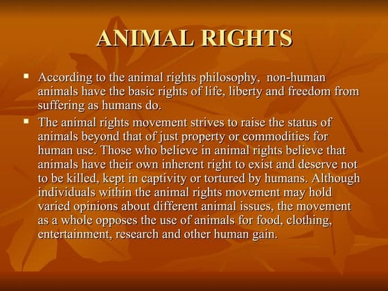 Animal Rights | PPT