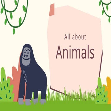 Animals vocabularies for kindergarten/elementary school | PPTX