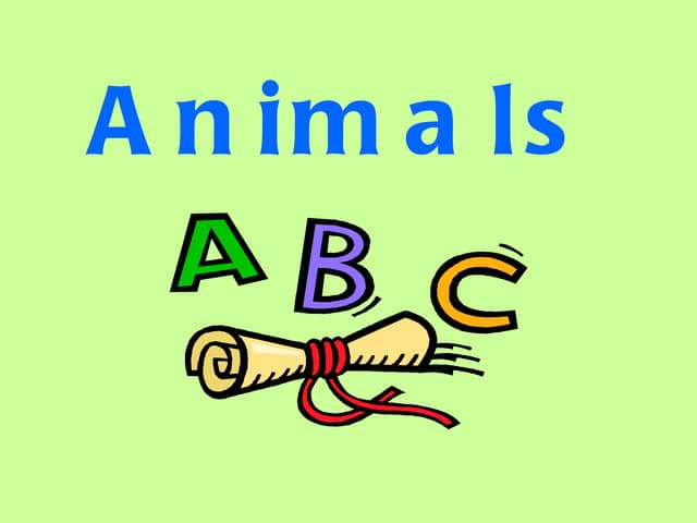 Animals slide[1]