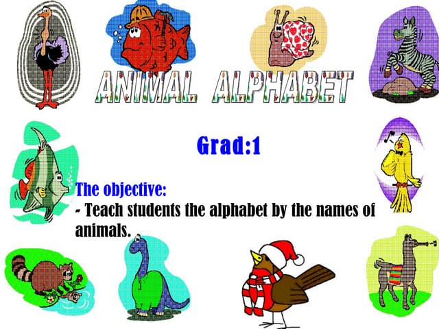 Animals  alphabet 