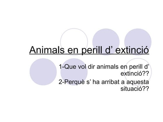 Els animals en perill d | PDF