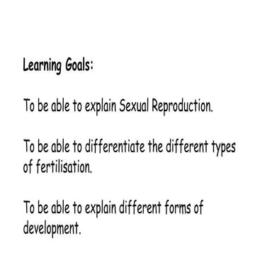 Sexual Reproduction in Animals