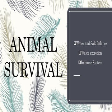 Animal survival