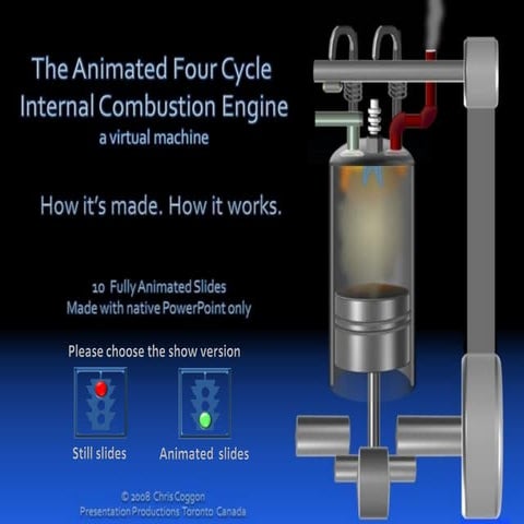 The Animated 4 Cycle Internal Combustion Engine