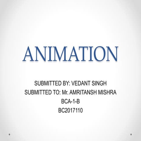 Animation- Vedant Singh