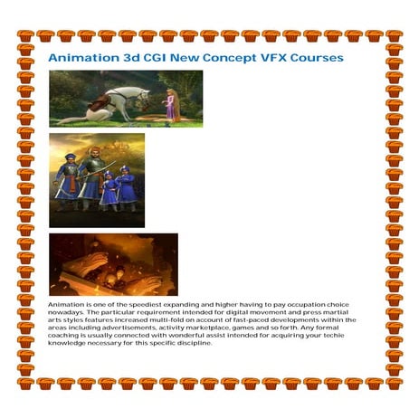 Animation 3d CGI New Concept VFX Courses