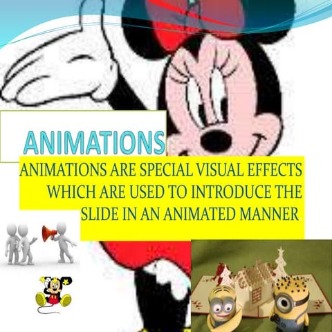 Animation and its types.