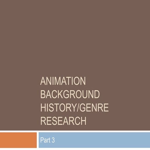 Animation background history