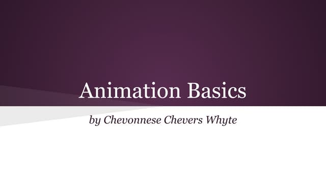Animation Basics