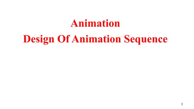 ANIMATION SEQUENCE