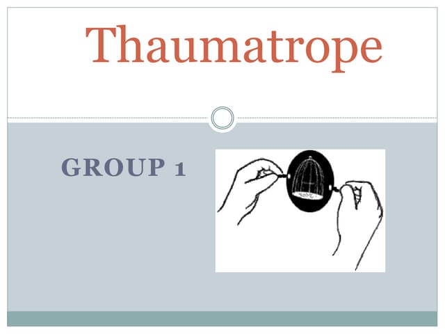 Thaumatrope presentation
