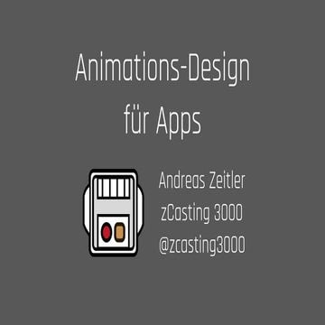 Animationsdesign für Apps