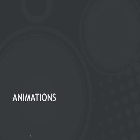 Animations in User interfaces