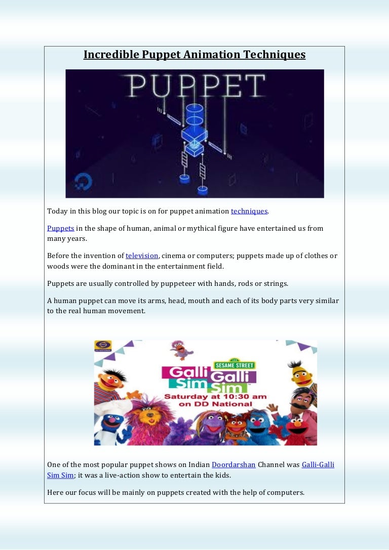 Animation puppet - awardsqery