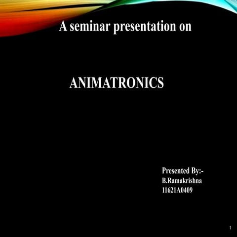  Animatronics-ppt