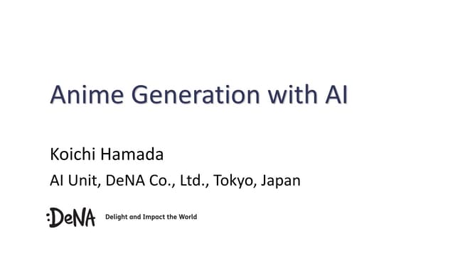 Anime Generation with AI