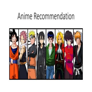 Anime recommendation (Big Data Certification#6)