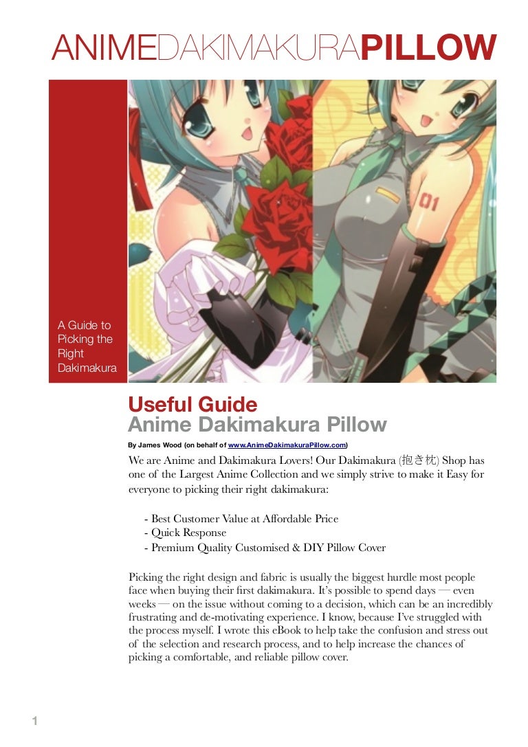 Anime Dakimakura Pillow Online Shop Free Starter Guide