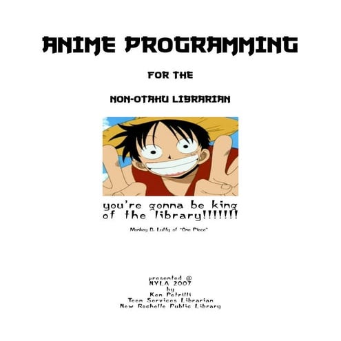 Anime Programming Table Talk 2007 | PDF