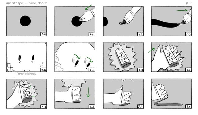 AnimInspo Animation Challenge - Gordon Storyboard