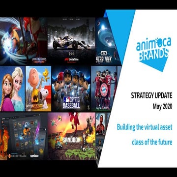 Animoca Brands Strategy Update May 2020