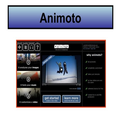 How to use Animoto