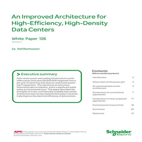 An improved architecture for high efficiency, high-density data centers