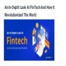 An in depth look at fin tech and how it revolutionized the world