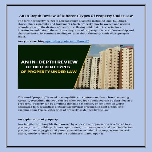 An In-Depth Review Of Different Types Of Property Under Law.pdf