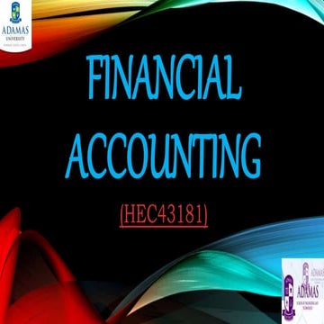 Financial Accounting