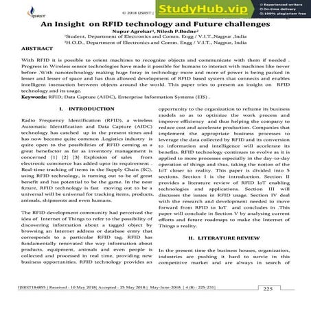 An Insight On RFID Technology And Future Challenges