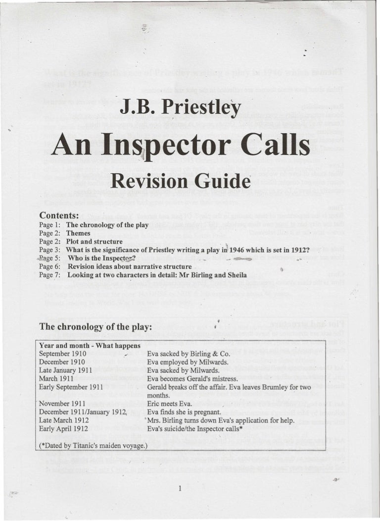 Bbc bitesize an inspector calls picture